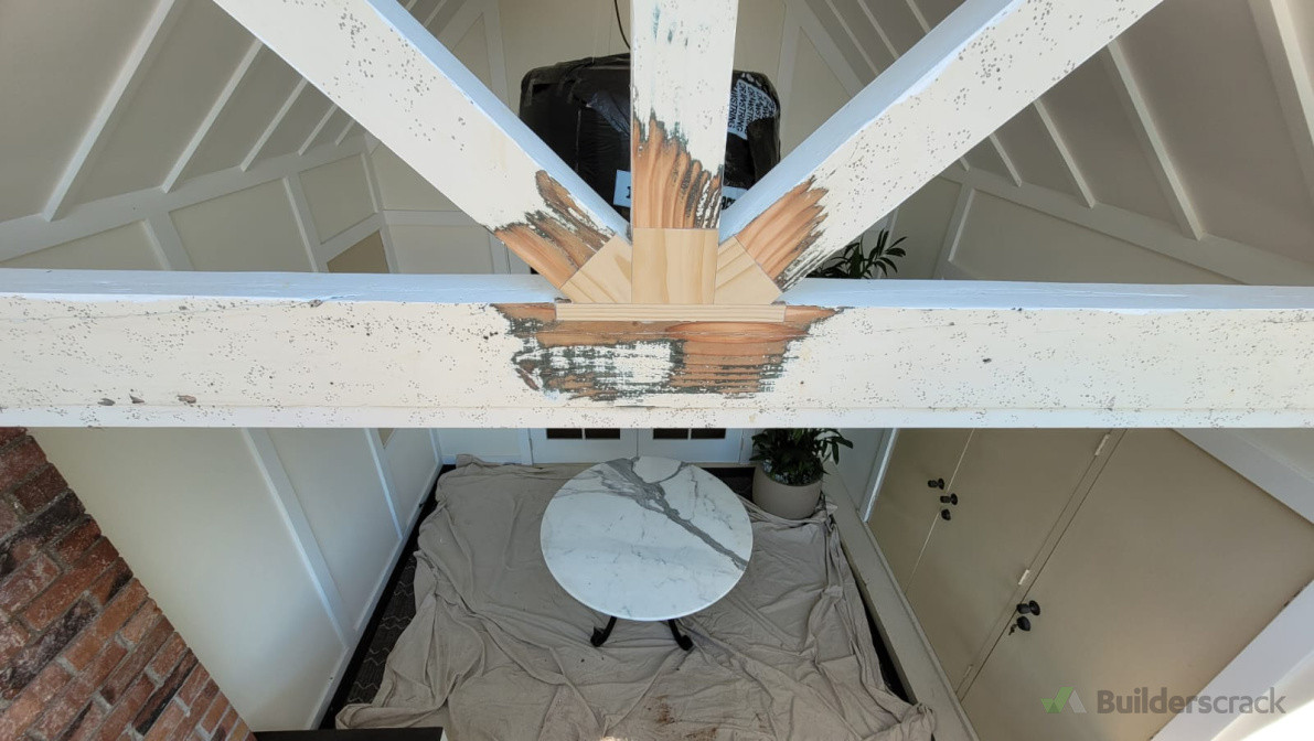 Rotten wood repair and repaint