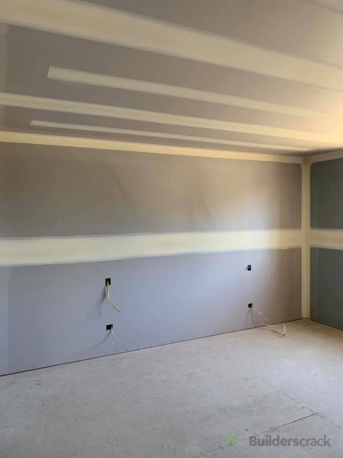 Taped 1st coat 2coat and top coat ready for sanding.