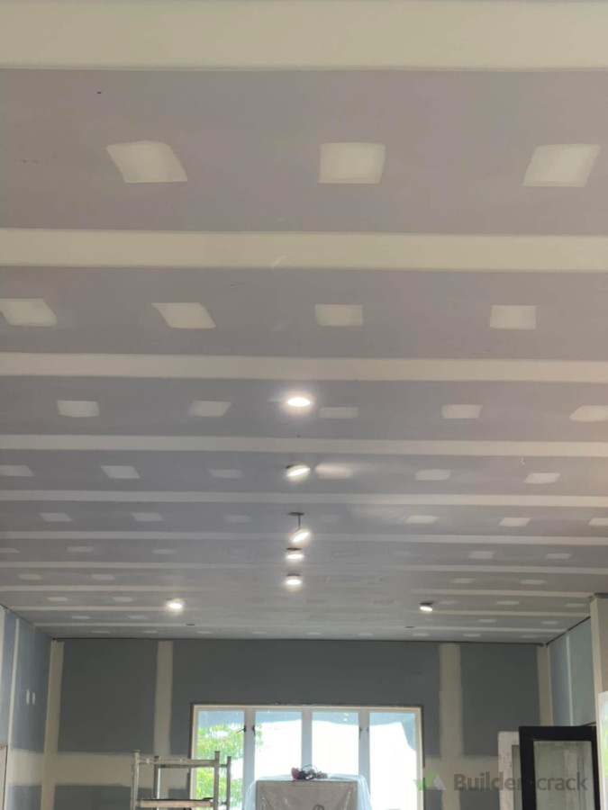 Top coated ready for sanding.