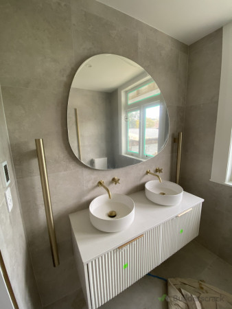 2x Heater Towel Rails & LED Mirror