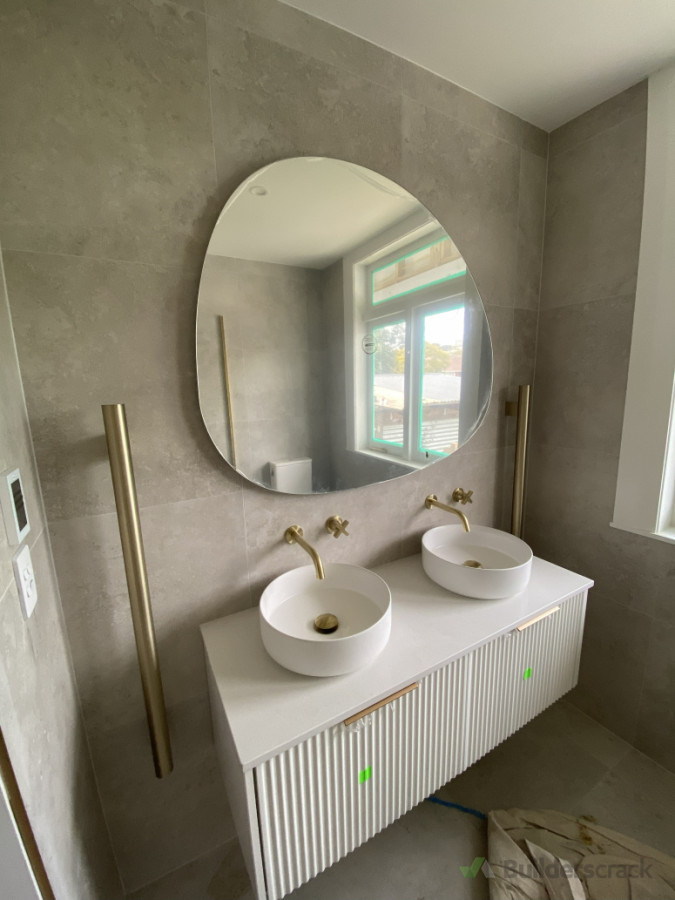 2x Heater Towel Rails & LED Mirror