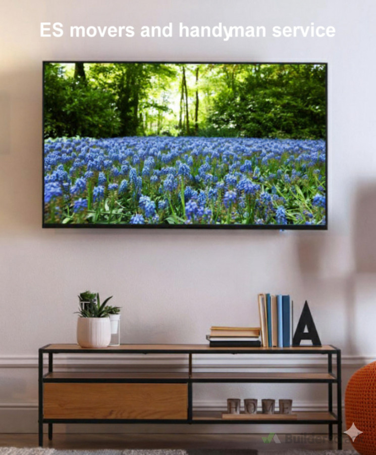 Installed 83 inch TV