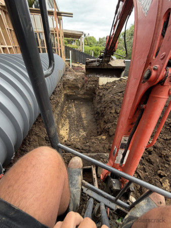 The tank is up ! And the start of the Big Dig.