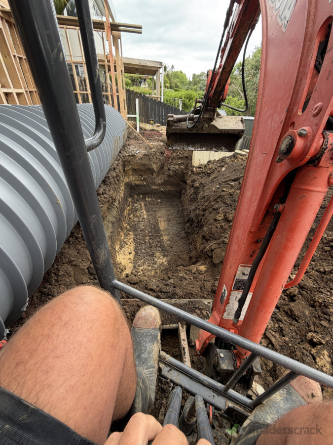 The tank is up ! And the start of the Big Dig.