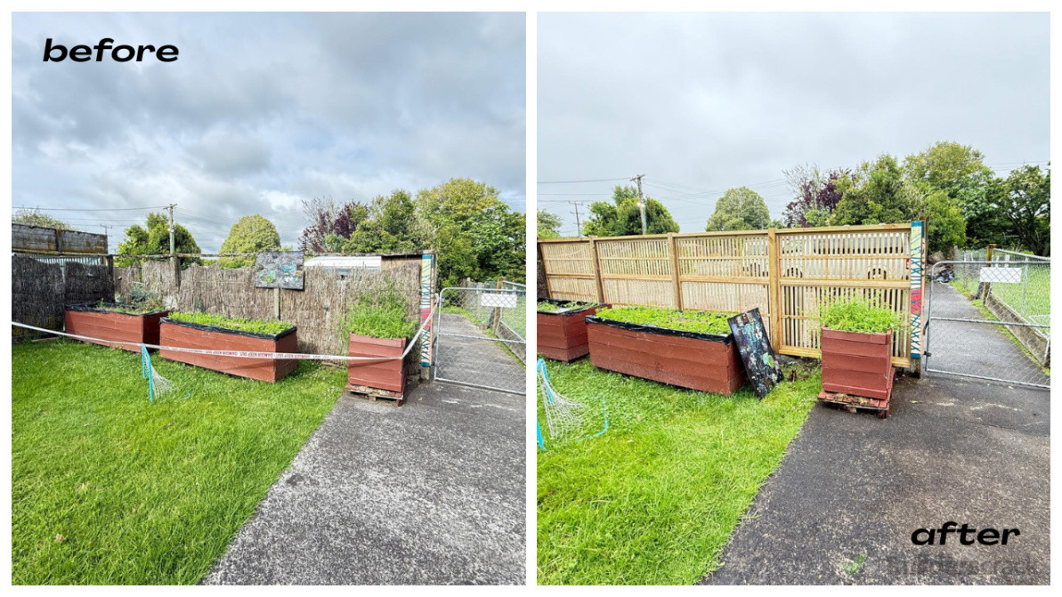 Remove and Replace Rotten Fence.