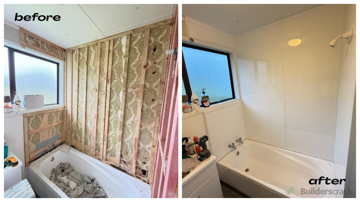 Rebuild Shower Wall.