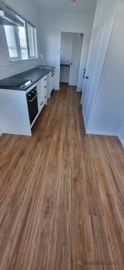 Completed kitchen and laundy area.