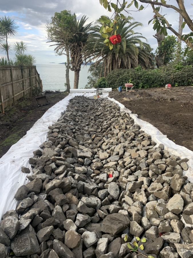 Swales and excavation works