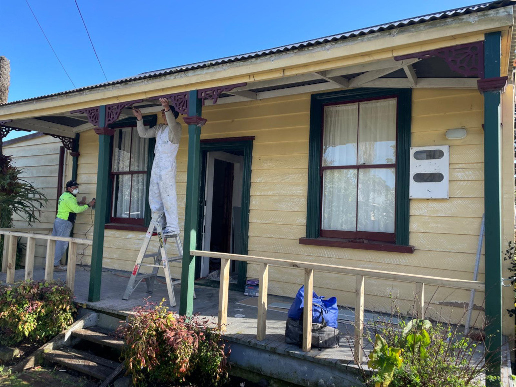 During the work
