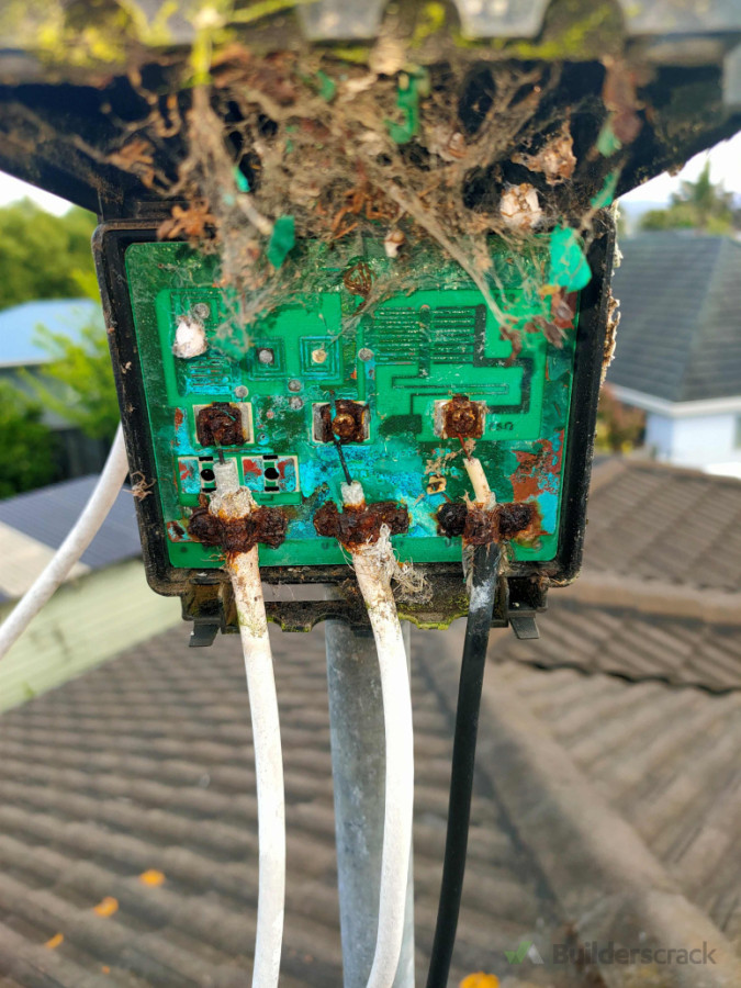 Old protection box, replaced