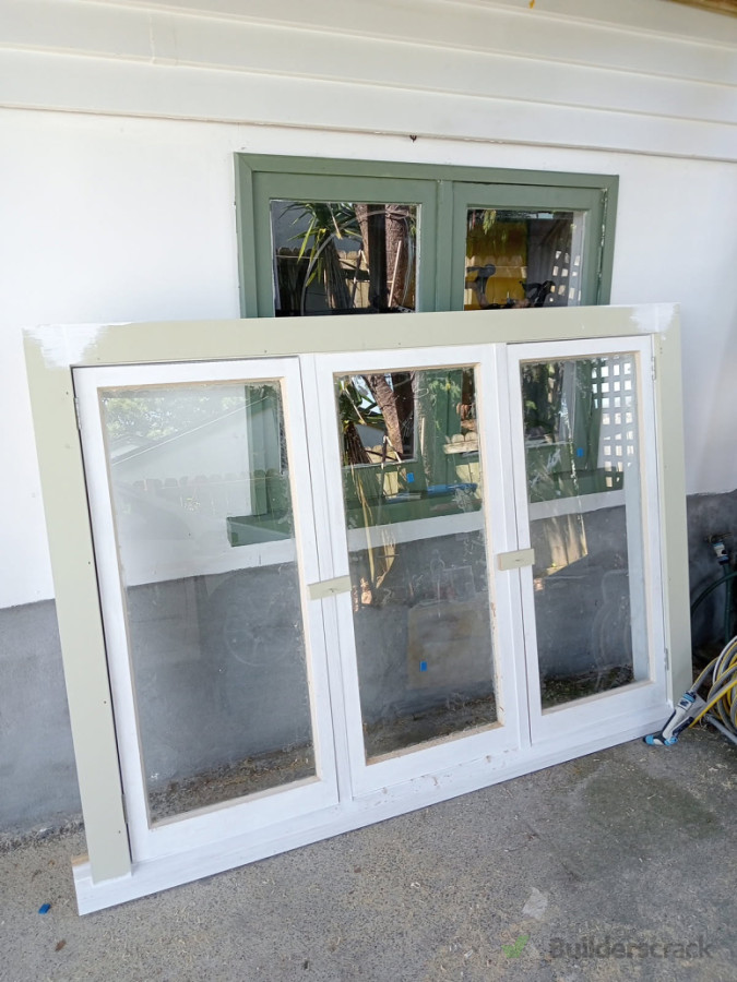 New timber window made on-site