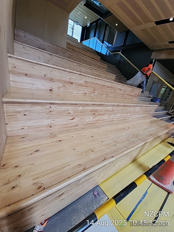 Northcote College 2K paint to bleachers and stairs