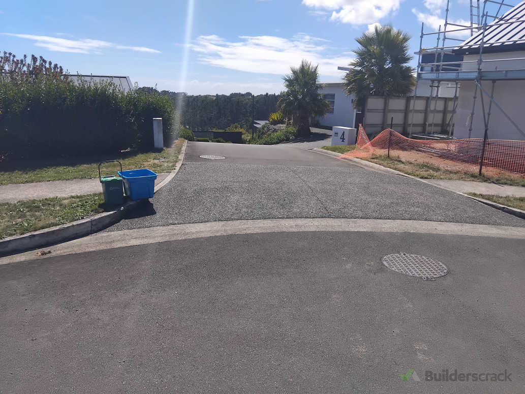 Subdivision entrance to row