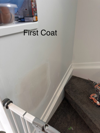 My first coating I making sure tidy looks good