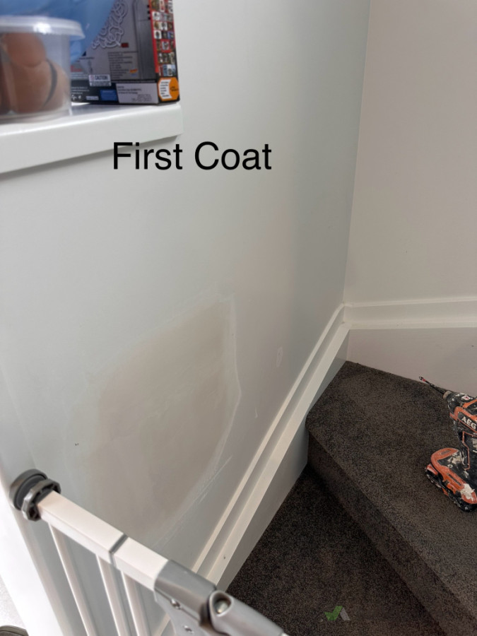 My first coating I making sure tidy looks good