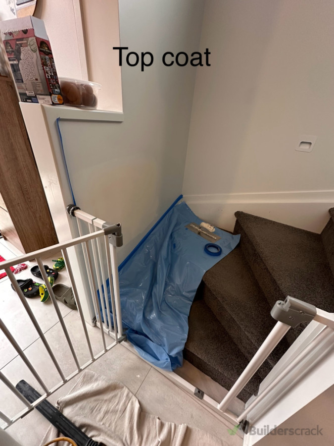 Top coat is process  to make it flat ang straight