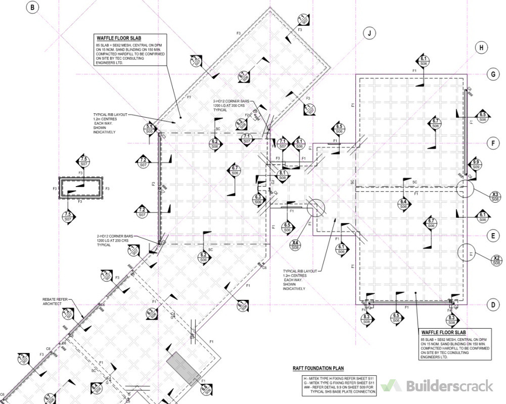 TEC provides detailed structural drawings.