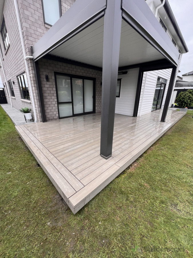 Re laid composite decking for this customer