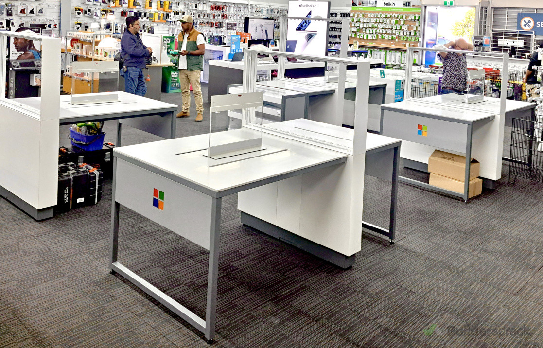 Microsoft display tables installtion - 12 stores nationwide