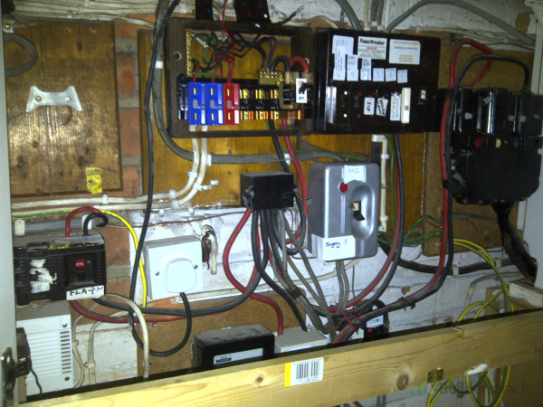 Old electrical equipment prior to removal