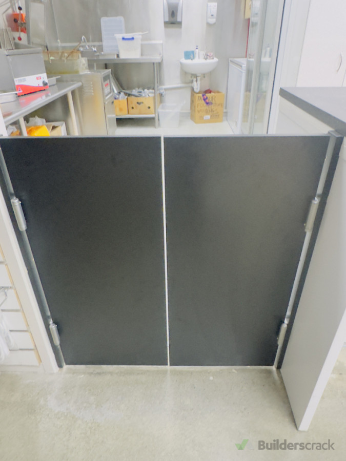 Swing doors foodstore hastings