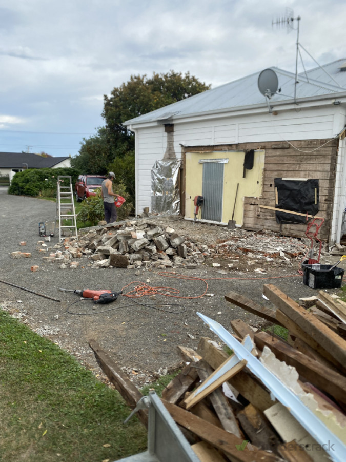 Work begins of Extension of a Garage/Laundry/Office
