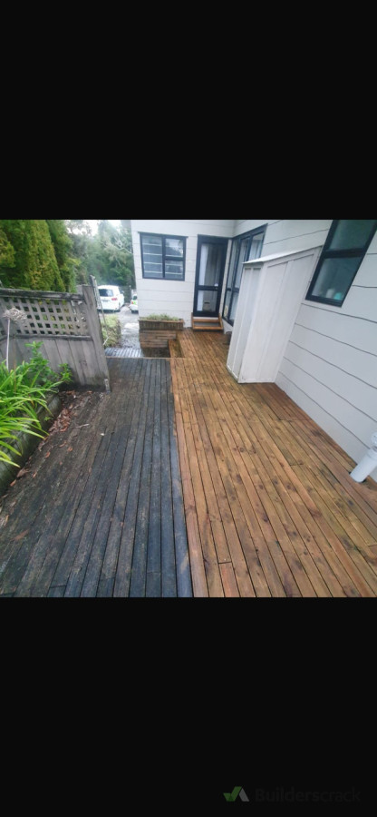 Cleaning deck and bringing it back to life