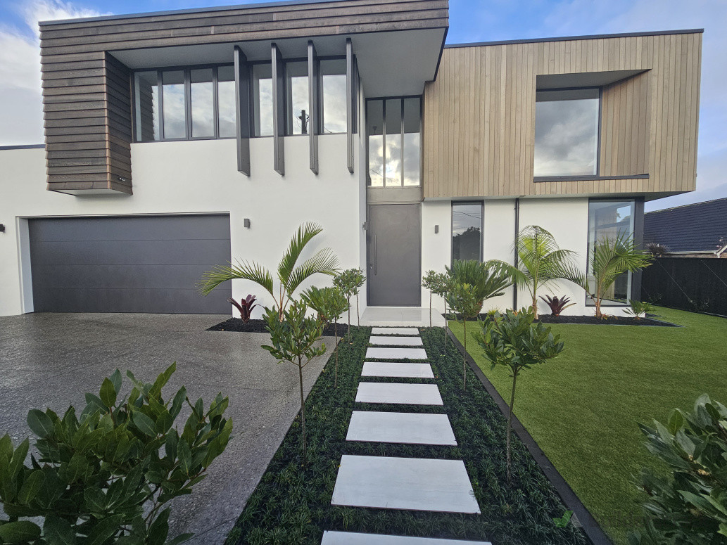 Front of full new build we contracted to another building company to do along with