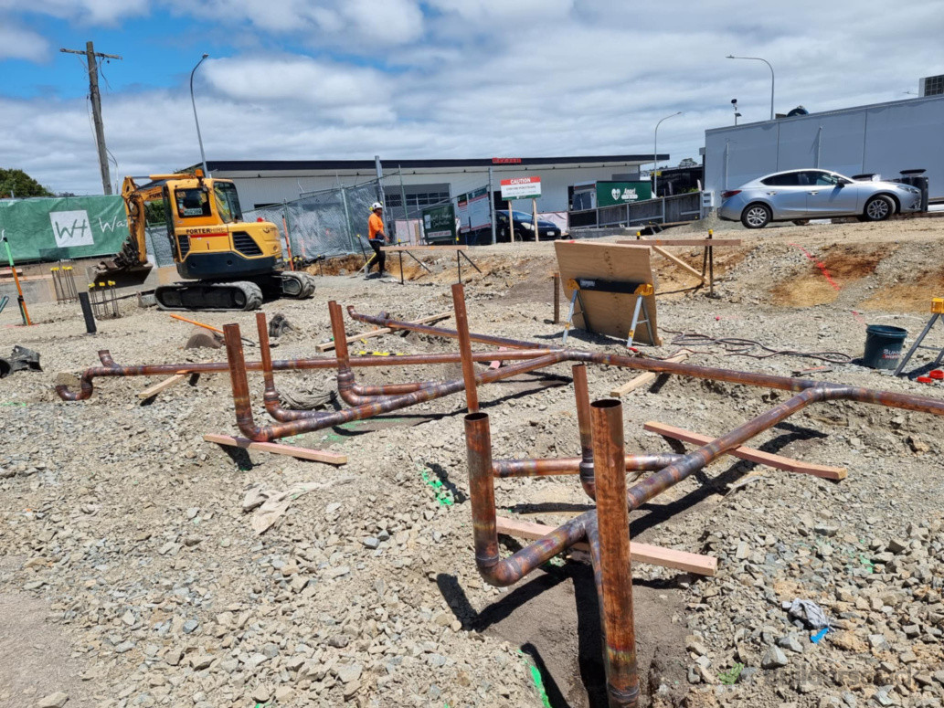 Under slab Sanitary Drainage
