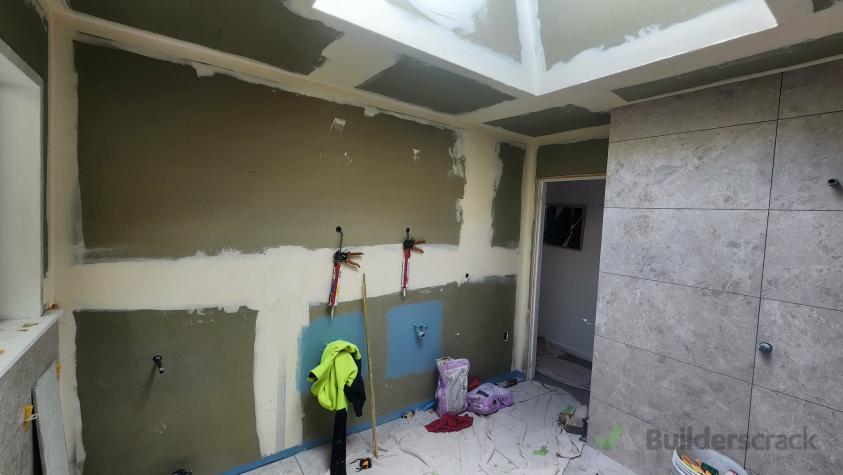 Plastering a Bathroom (#1206519) | Builderscrack