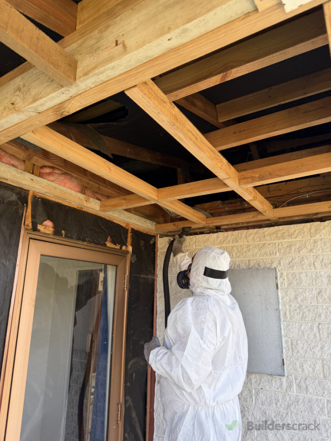 Detail cleaning in progress.