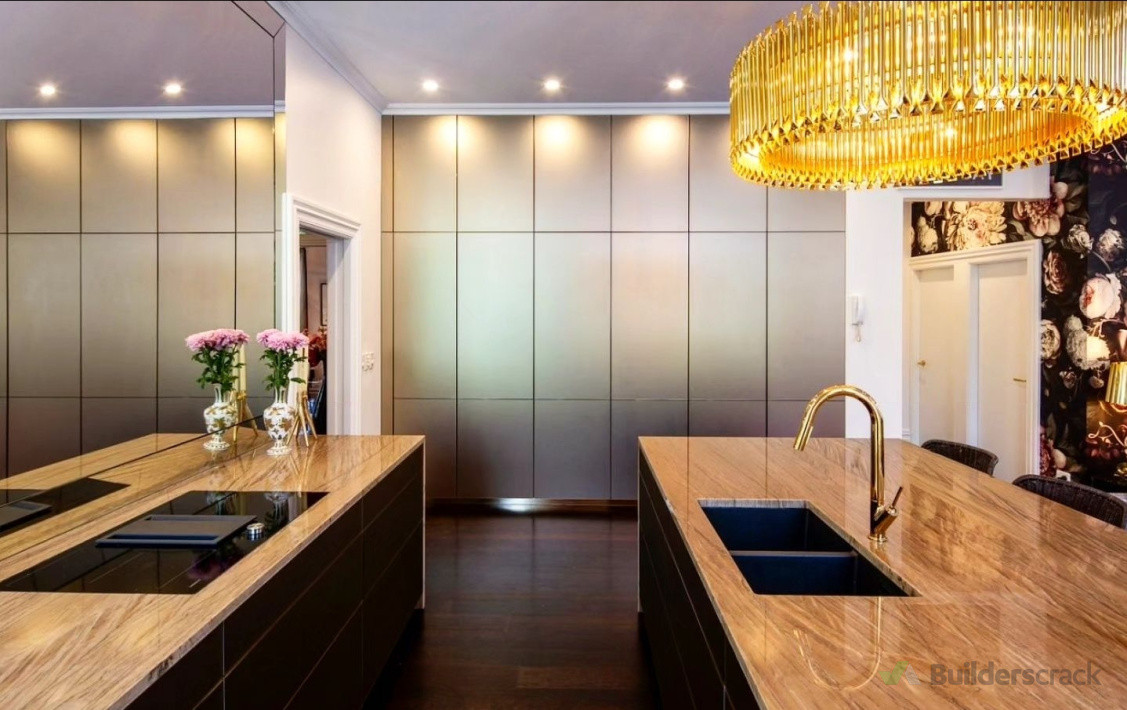 Installation work, fully electric push to open kitchen