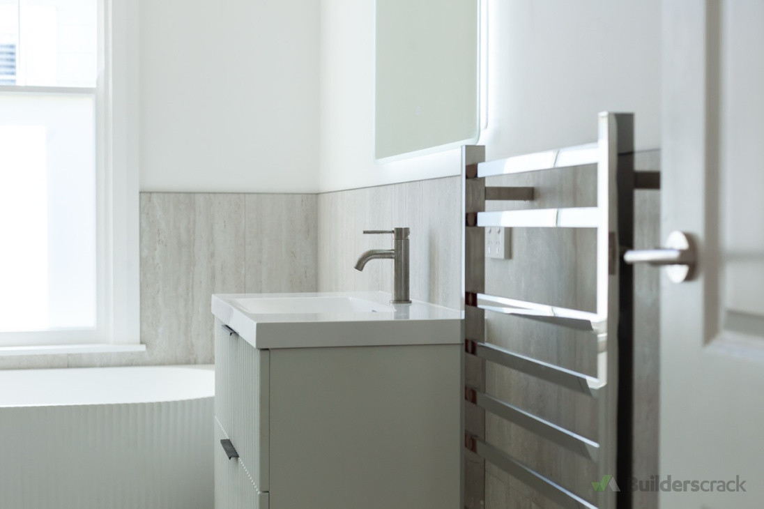 Tile bathroom with full rewire and reline