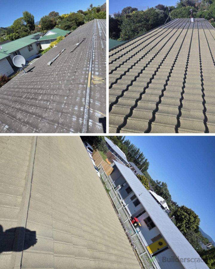 Decramastic tiles roof painting