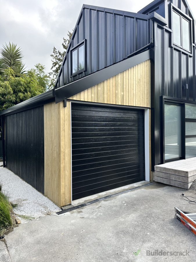 Carport converted into garage