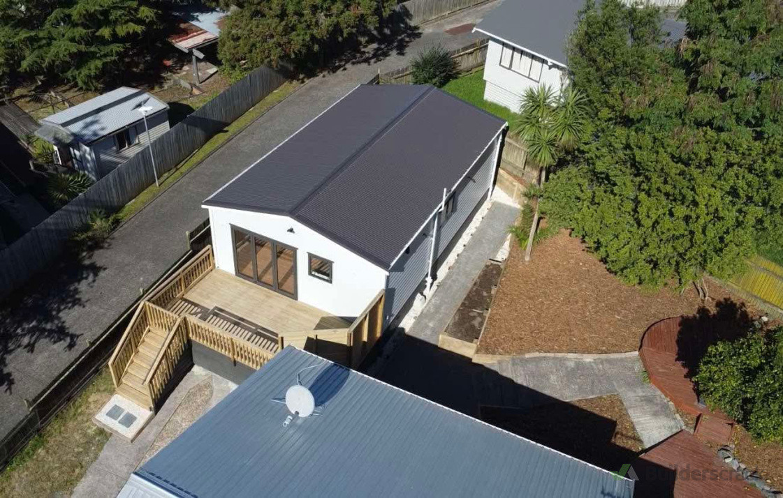 60 Square metre Minor Dwelling with decking, paving & garden bed