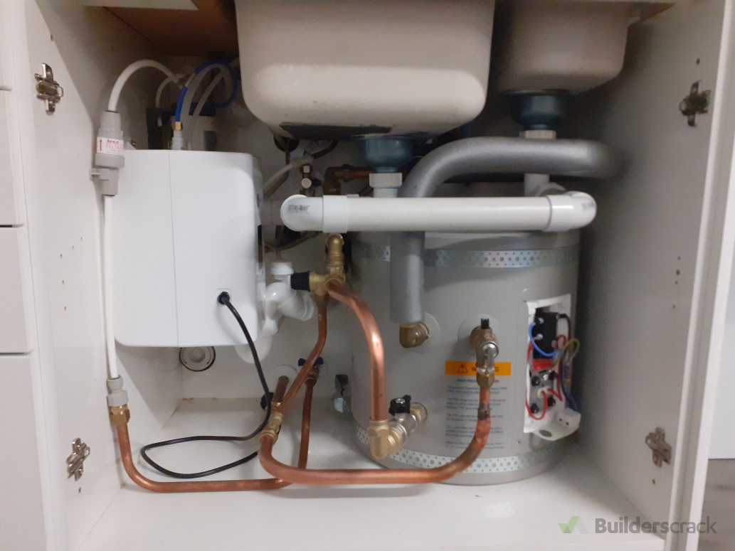 New Under Bench Hot Water Cylinder and Underbench Boiling Unit