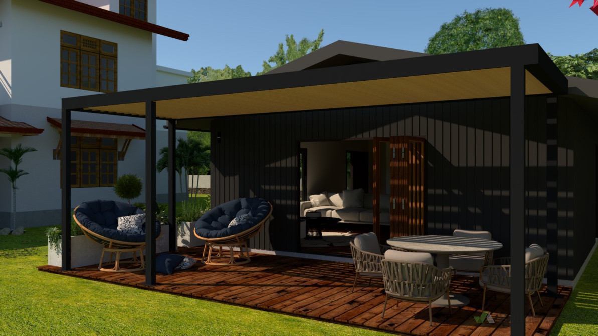 Granny flat elevation render