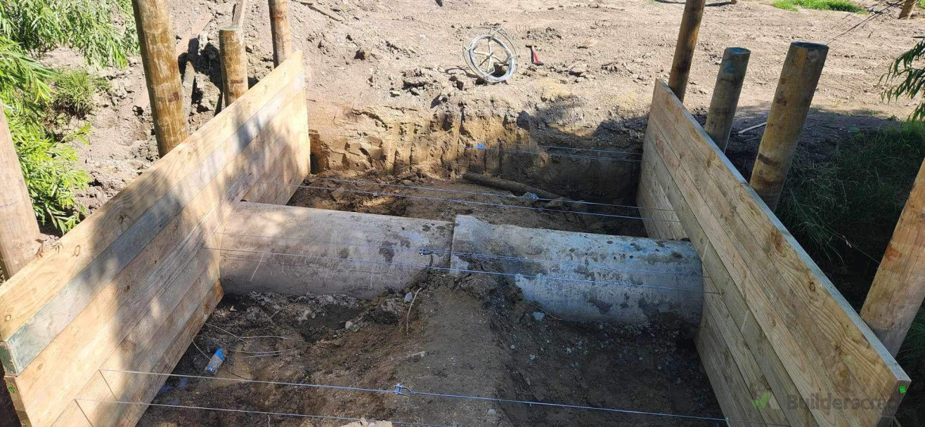 Culvert before we made it look pretty