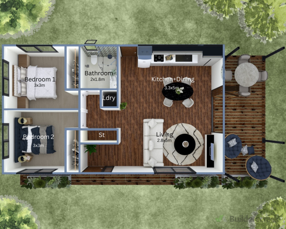 Granny Flat floor plan