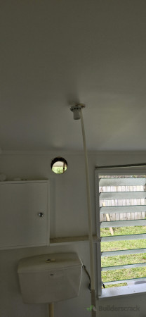 Wiring from existing light to fan location