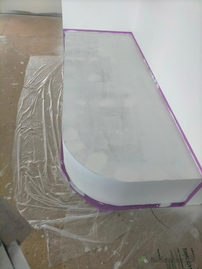 Precision GIB stopping and plastering setup. Applying a smooth skim coat to ensure a flawless foundation for the final finish.