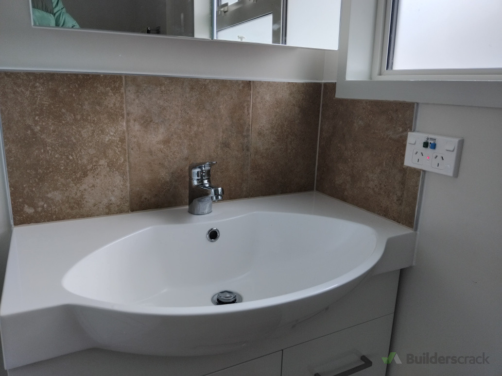 Shower Sink Splashback.