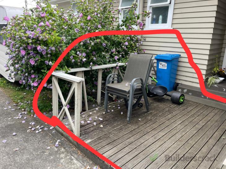 Small Front Porch Deck replacement (#1212551) | Builderscrack