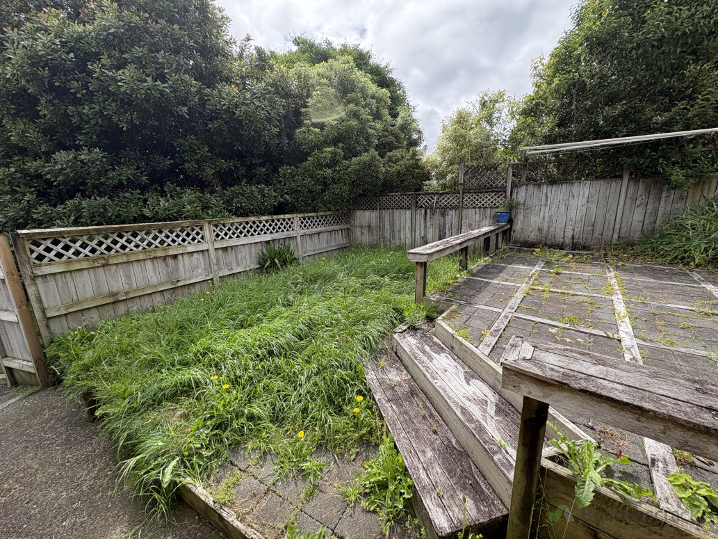 Before patio tidy up