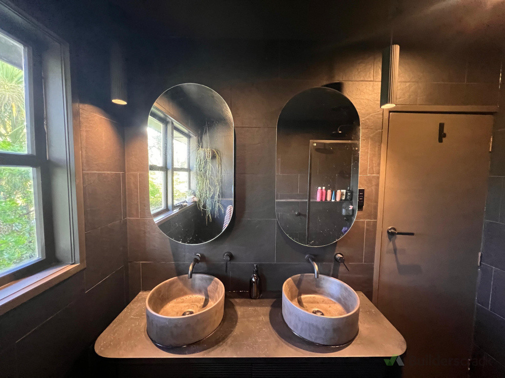 Bathroom reno complete: lights, extraction and heating done right.
