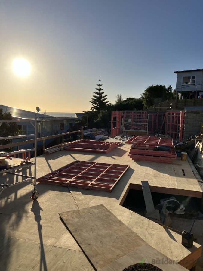 Foundations and floors complete, now for the frames.