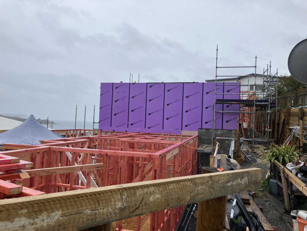 Next comes the roof.