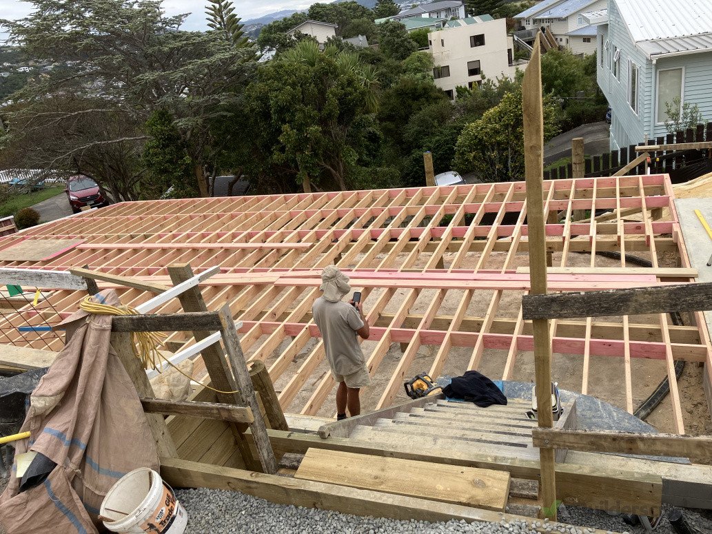 Large timber framed floor.
