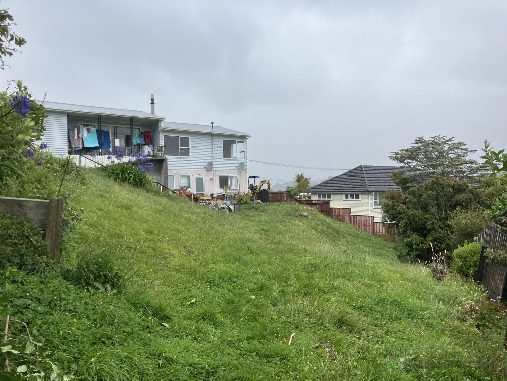 A view from the other side of the section before earthworks began.